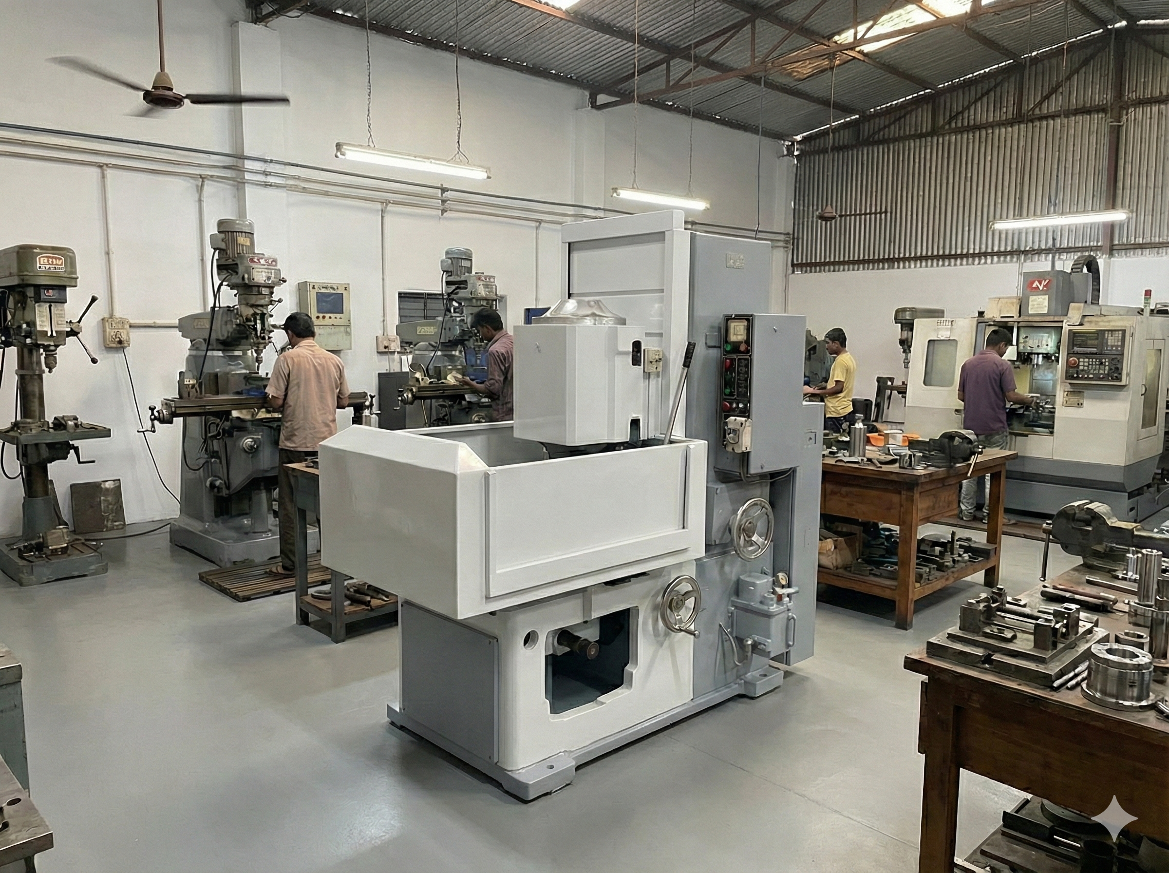 Rotary Grinding In Toolroom